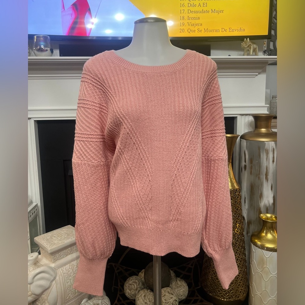 Time and True knit sweater 2X - soft peach